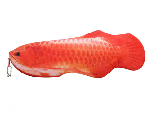 3D Goldfish Plush Pencil Case - Large Capacity Design