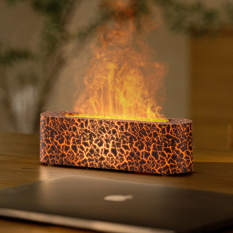 USB Aroma Diffuser with Colorful Flame Effect