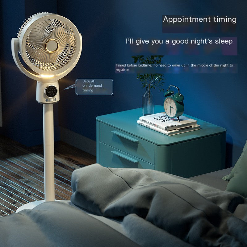 USB Rechargeable Air Circulation Floor Fan
