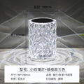 Modern Minimalist Touch Table Lamp with Crystal Rose