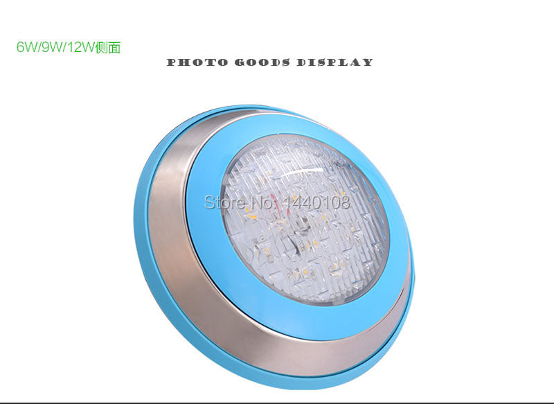 15W 230mm LED Pool Lights with Remote Control (5pcs)