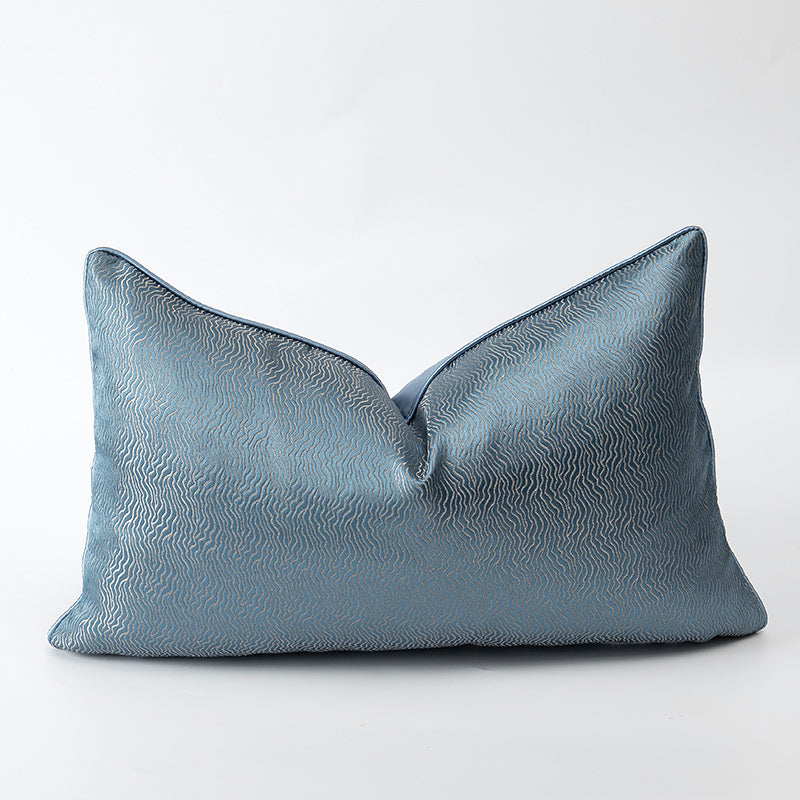Blue and White Patchwork Cushions for Sofa Decor