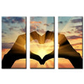 digital oil painting canvas Triptych Canvas Wall Art - Digital Oil Painting Decor