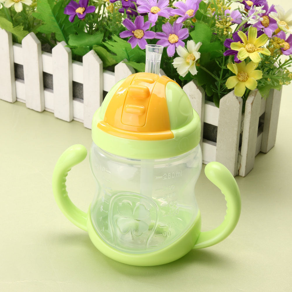 280ml Children's Training Straw Cup - Horn Shape