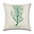 Linen Forest Fairy Tale throw pillow cover by AquaHaven Decor featuring woodland design for home decor accents