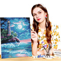 Digital Oil Painting Set - Moonlight Island for All