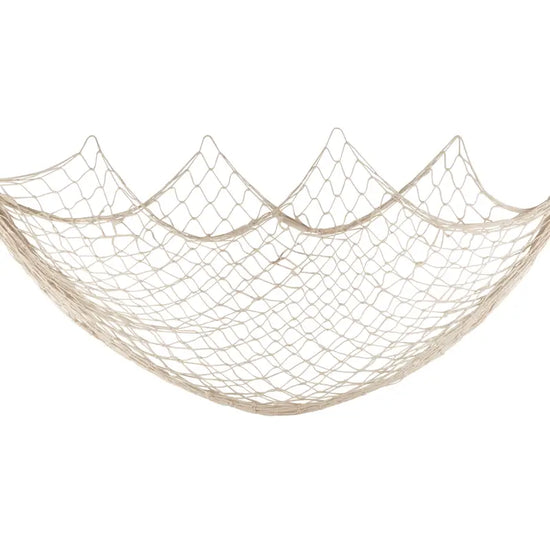 AquaHaven Decor nautical fishing net for coastal wall decor, ideal for home or Airbnb, showcasing a textured, maritime-inspired design.