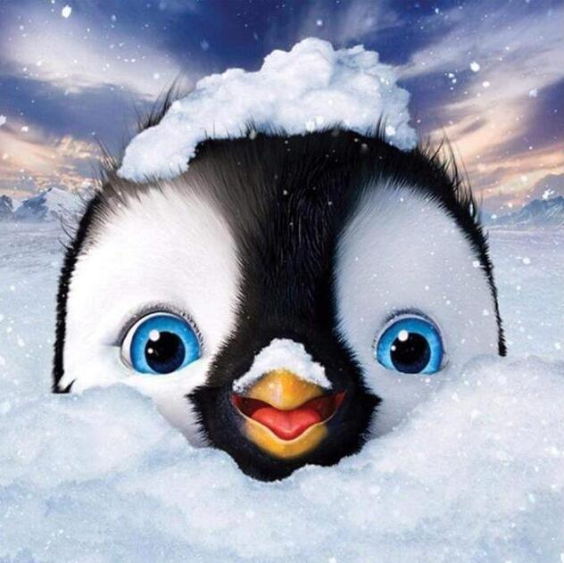 DIY Diamond Painting Cross Stitch - Penguin Design